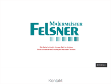 Tablet Screenshot of malermeister-felsner.de